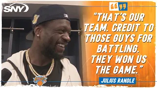 Julius Randle compliments his teammates and the crowd in the Knicks' 108-103 win over the Nets | SNY