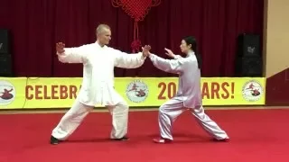 Aiping Tai Center CNY 2016 Push Hands Form Shirley Chock and Jonas Karosas
