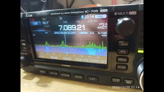 ICOM IC-705 предновогодняя травма (repair)