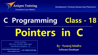 C language - Class 18 : Pointers in C part - 1(How to find the address of a variable in C language?)