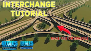 How to make a four-way interchange | Vanilla | Cities: Skylines Ps4 Edition