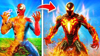 From Spiderman To FIRE SPIDERMAN In GTA 5!