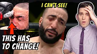 Doctor Reacts to HORRIFIC Eye Poke! Belal Muhammed vs Leon Edwards UFC Fight Night