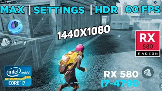 PUBG MOBILE TEST CORE I7 4790 WITH RX 580 8GB LATEST UPDATE