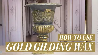 How to use Gold Gilding Wax