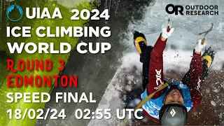 2024 UIAA Ice Climbing World Championships and World Cup (Round 3) SPEED FINAL - Edmonton, Canada