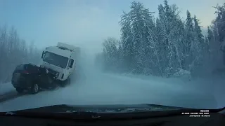 Страшная авария на трассе Усть-Вага-Ядриха (Архангельская область)