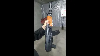 Страйкбольный АКС-74У + ПБС-4 / Airsoft AKS-74U + PBS-4 silencer #shorts