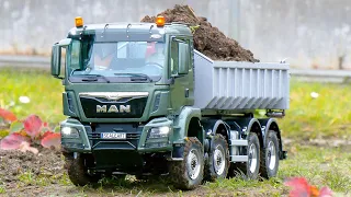 GREAT SCALEART RC TRUCKS MAN 8x8, AROCS 8x8, RC WHEEL LOADER CAT, LIEBHERR, FAROE, RC EXCAVATORS!!