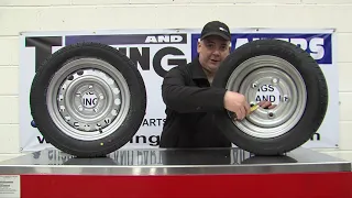 How to measure a PCD on a 5 stud trailer wheel