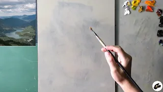 Oil Painting LIVE! | Distant Mountains - Virtual Painting Session