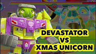Angry Birds Transformers - DEVASTATOR vs UNICORN XMAS