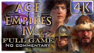 Age of Empires 4 | Normans Campaign | Full Walktrough  | 4K UWD No Commentary