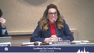 Lynchburg City Council Meeting 1-10-2023