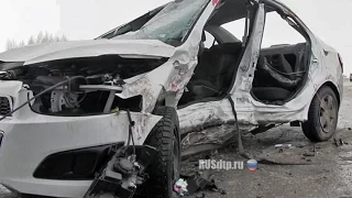 Новая подборка аварий и ДТП за 22.02.2015 [RoadRush717] #5
