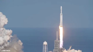 Synced Audio of SpaceX Falcon Heavy Launch (Original by The Sound Traveler)