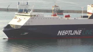 Neptune Thelisis approaching for mooring at the Port Of Piraeus, Greece