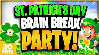 St Patrick's Day Brain Break Party 🍀 St Patricks Day Games For Kids | Lucky's Magic Run | GoNoodle