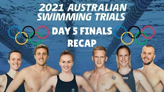 AUSTRALIA OLYMPIC SWIMMING TRIALS: DAY 5 FINALS RECAP (Race footage)