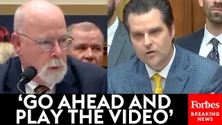 JUST IN: Gaetz Plays Video Of Wray For John Durham Then Relentlessly Grills Him About Joseph Mifsud