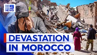 Morocco quake death toll tops 2800 as survivors clamour for help | 9 News Australia