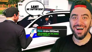 POLISLERI ARABAYA KITLEDIM BAKIN NE YAPTILAR - GTA 5 MODS