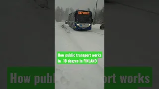 Hats Off l 😱👌Buses in Finland l #shorts #finland #snowstorm #youtubeshorts