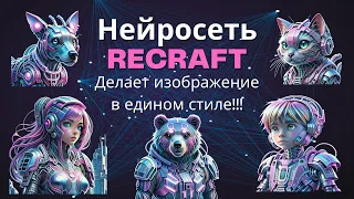 🔥Нейросеть RECRAFT заменит Midjourney? Изображения в одном стиле!