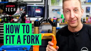 How To Cut And Install A New Bike Fork | Fitting A Mountain Bike Fork At Home