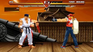 ICE POWER RYU & FIRE POWER KEN vs TERRY BOGARD - High Level Awesome Fight!