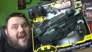 Batman Launch and Defend Batmobile *FIGURE EJECTOR SEAT* Remote Control Vehicle Spin Master Review