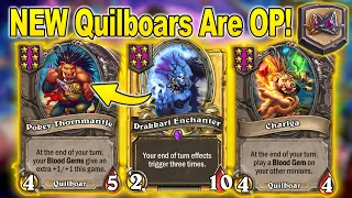 Instant Triple End Turn Effects NEW Quilboars Build At Duos | Christian Hearthstone Battlegrounds