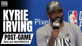 Kyrie Irving Reacts to Dallas Mavs Making 2024 NBA Finals & Kyrie's Road Back To The NBA Finals