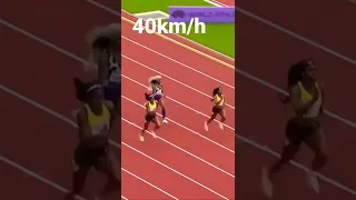 Epic//Top-End-Speed.40km/h Elaine Thompson-Herah 10.54sec. First woman in history to run beyond that