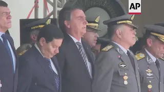 Brazil's Bolsonaro attends military ceremony