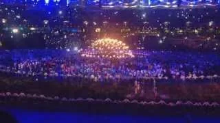 Lighting the Olympic Cauldron - Soundtrack: Eclipse (Pink Floyd) and The End (Sir Paul McCartney)