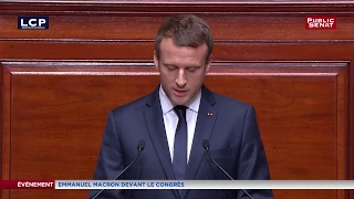 Début du discours d'Emmanuel Macron devant le congrès à Versailles