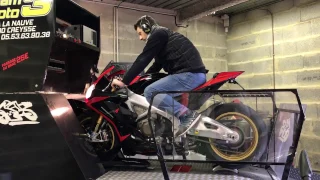 Dyno aprilia RSV Factory APRC (Akrapovic titanium headers + SC Project GP70-R + Race ECU)