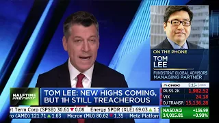 Tom Lee from Fundstrat calls in to Half Time Report to share his perspective on the market!