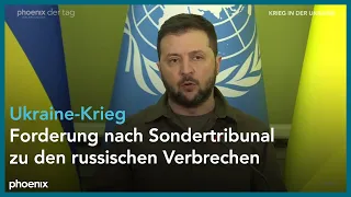 Pressekonferenz mit Antonio Guterres und Wolodymyr Selenskyj zum Krieg in der Ukraine am 28.04.22