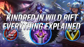 *PENTAKILL* KINDRED GAMEPLAY WILD RIFT! ABILITY BREAKDOWN - HOW MARKS SPAWN - ULTIMATE GUIDE