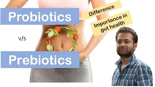 Difference Between Probiotics and Prebiotics? Importance in gut health? Food and bacteria.