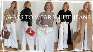 5 WAYS TO WEAR WHITE JEANS