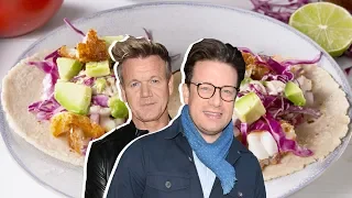 Gordon Ramsay Vs. Jamie Oliver: Who Has The Best Taco Recipe? | Celebrity Snackdown | Delish