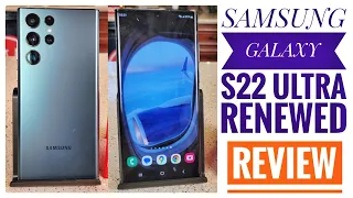 Amazon Renewed Samsung S22 Ultra Factory Unlocked Green Review