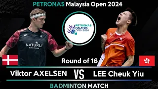 Viktor AXELSEN (DEN) vs LEE Cheuk Yiu (HKG) | Malaysia Open 2024 Badminton | R16