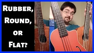 Kala U-Bass Flatwound vs. Roundwound vs. Rubber Strings Comparison