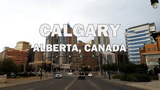 Calgary, Alberta, Canada - Evening Drive 4K