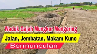 Kondisi Terkini Waduk Gajah Mungkur Wonogiri Mengering Jalan Jembatan Dan Makam Kuno Bermunculan