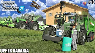 MOWING and PICKING UP GRASS, Feeding animals│Upper Bavaria│FS 22│10